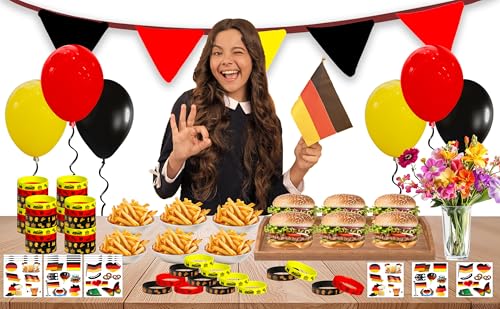 CupaPlay 168 German Temporary Tattoos - Deutschland Party Favors