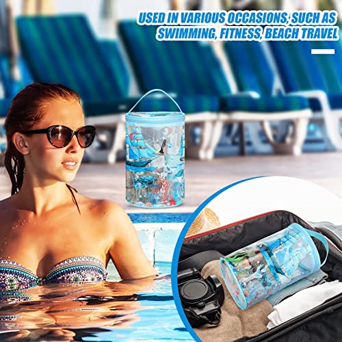 Sanwuta Sailboat Clear Toiletry & Makeup Bag Waterproof Travel Organizer