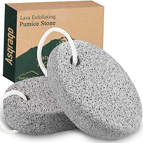 2PCS Natural Pumice Stone Foot & Hand Callus Remover - Lava Pedicure Tool Set