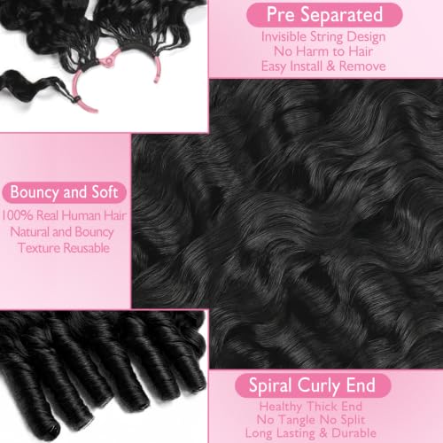 Burmese Curly Crochet Hair 14" 240g 4 Bundles Knotless