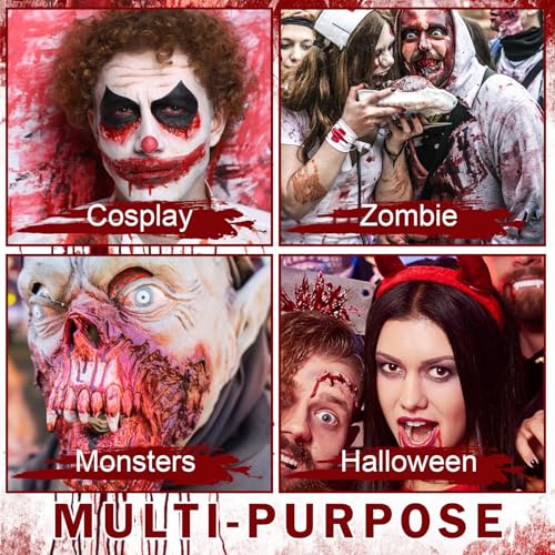 Halloween Fake Blood Makeup Kit - 4 PC SFX Set