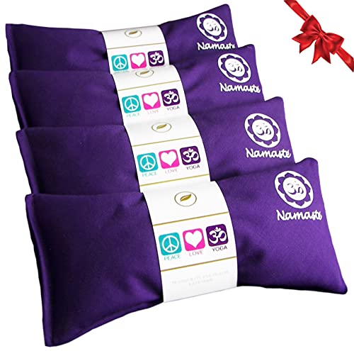 Lavender Eye Pillows - Set of 4 - Hot Cold Therapy