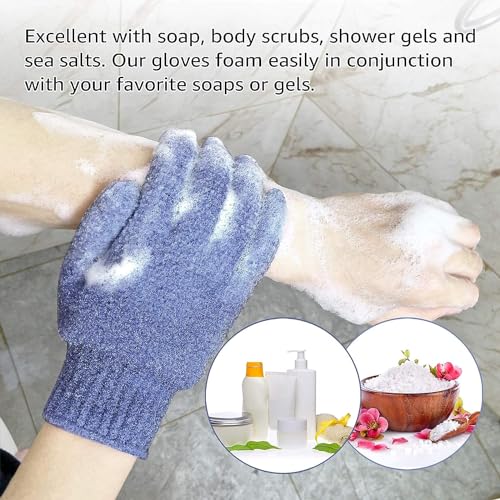 Exfoliating Bath Gloves for Shower & Spa Scrubs