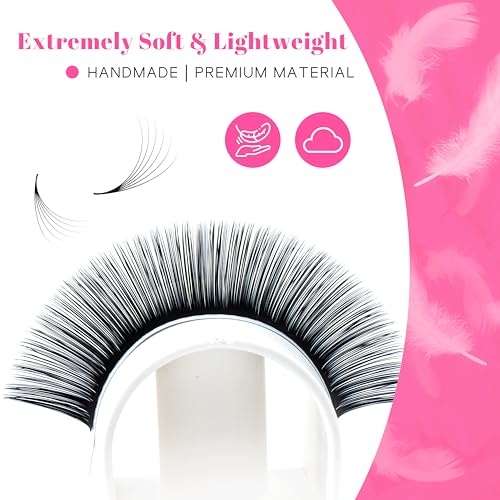 TDANCE Cashmere Easy Fan Lash Extensions D Curl 0.07mm 14-19mm