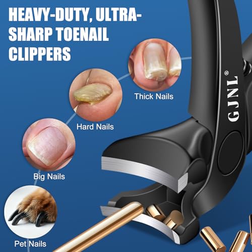 Ergonomic Toenail Clippers for Seniors | Angled Heavy-Duty Design