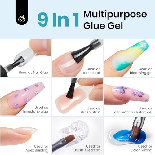 Beetles Gel Polish 9-in-1 Nail Glue Kit - 28 Days Long Lasting