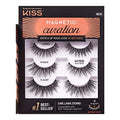 KISS Magnetic Eyelashes 3 Pair Kit, 16 Hour Wear, Reusable
