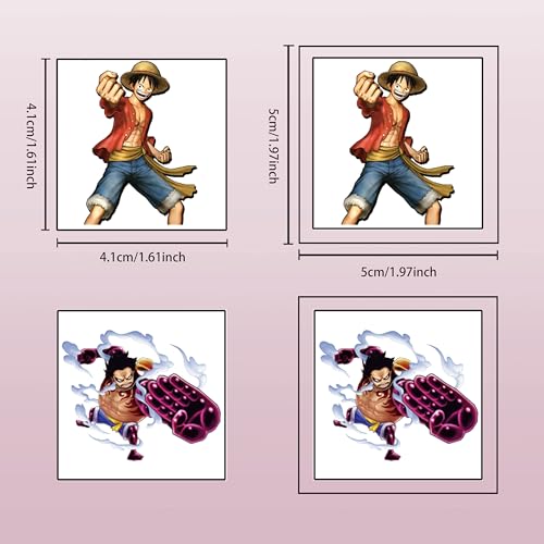 40pc One Piece Temporary Tattoos for Kids Party