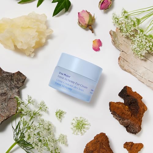 Ursa Major Forest Alchemy Eye Cream | Natural Under-Eye Moisturizer for Dark Circles, Fine Lines, Puffy Eyes and Wrinkles | Vegan, Cruelty-Free, Non-toxic, Unscented | 0.50 ounces