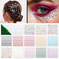 FACEGEM LONDON 15 Sheet Self-Adhesive Face Gems Rhinestones