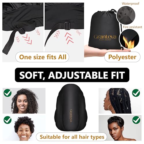 Granteva XL Soft Satin Bonnet Hair Dryer Attachment for Locs & Curly Hair