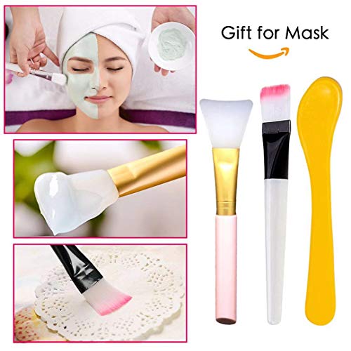 100 pcs Compressed Facial Mask Sheet Beauty DIY Disposable Mask Paper Natural Cotton Skin Care Wrapped Masks Normal Thick£¬Get a Small Mask Bowl, Mask Brushes