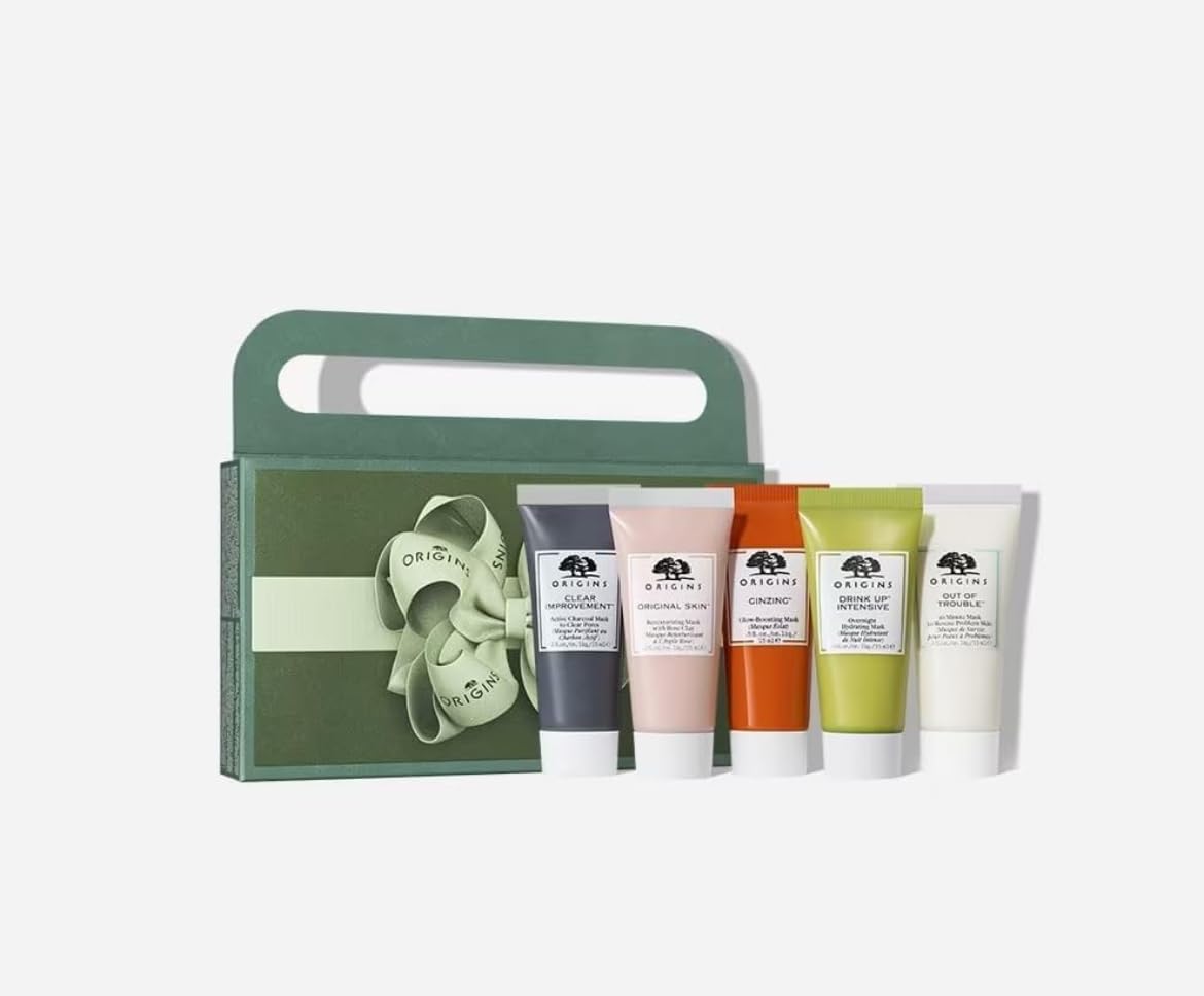 Origins Gifts for Me-Time Five Mini Masking Essentials, 5-Piece Travel-Szie Set, Various