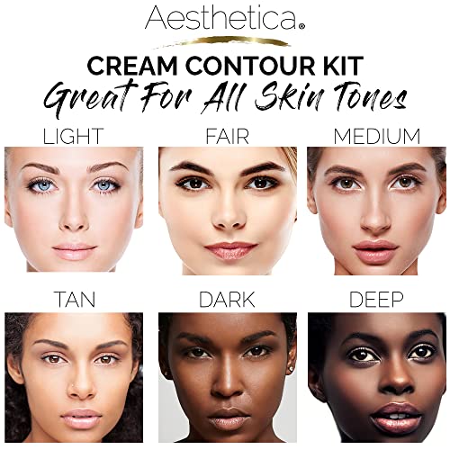Aesthetica Cream Contour & Highlighting Kit - 6 Shades
