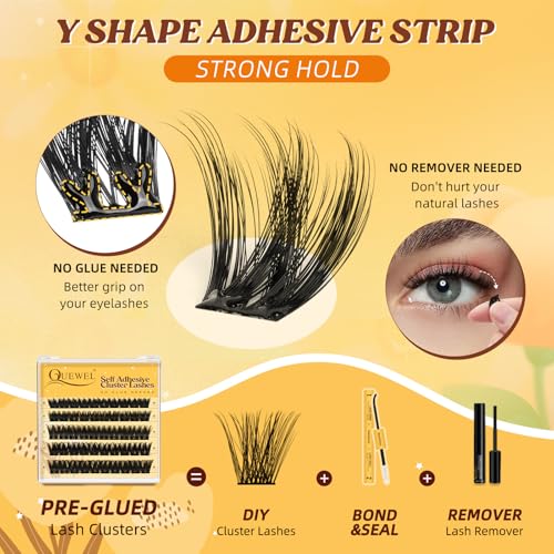 Self Adhesive Eyelash Clusters - No Glue Press On Lashes