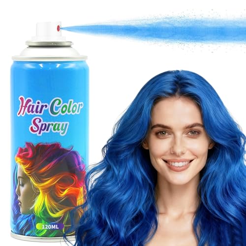 Blue Temporary Hair Spray | Washable Color for Parties