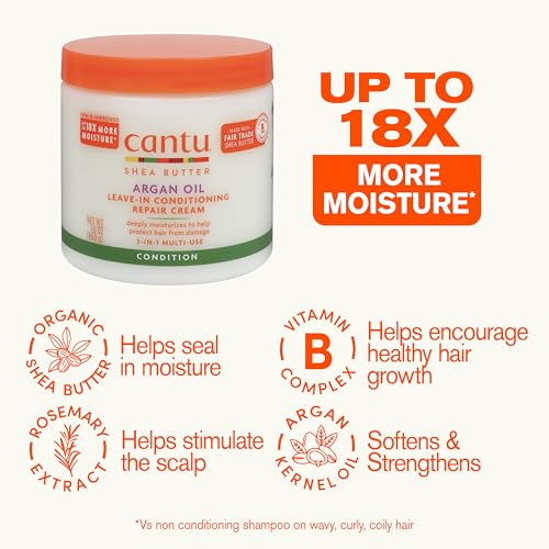 Cantu Argan Oil Leave-In Conditioning Repair Cream 16oz