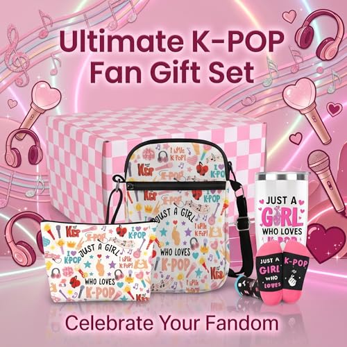 K-Pop Gift Set for Girls - 4-in-1 Bundle with Tumbler