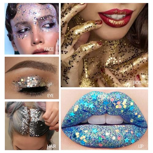 Waterproof Body Glitter Stick - Purple Shimmer Face & Hair Gel