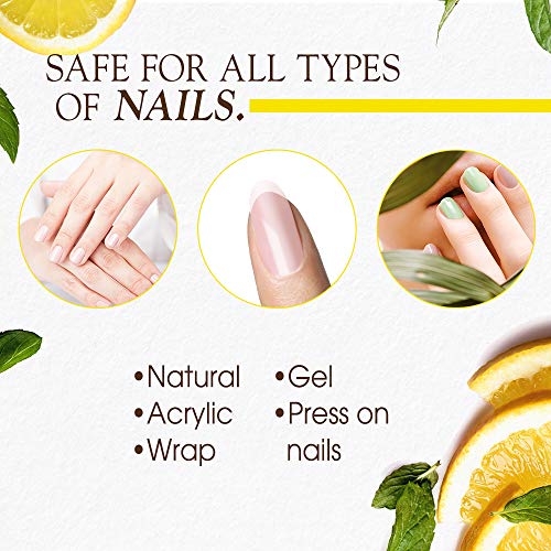 Gena Nail Brite Whitening Scrub with Brush - Brightening Nail Treatment, 4 oz