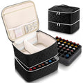 DreamGenius Nail Polish Organizer Bag - Holds 42 Bottles, Black