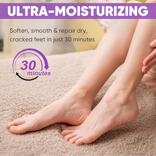 TEAWOO Moisturizing Foot Mask Socks with Lavender & Jojoba Oil - 8 Pairs