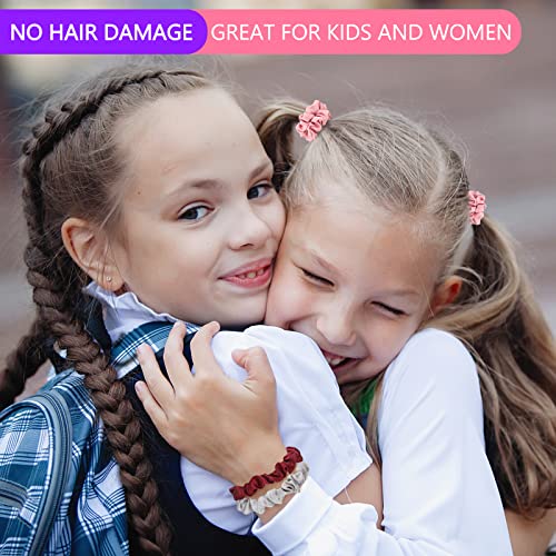 30-Pack Silk Satin Hair Scrunchies for Women & Girls