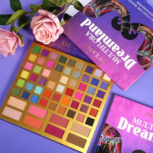 DE'LANCI 62-Color Eyeshadow Palette - Matte & Glitter