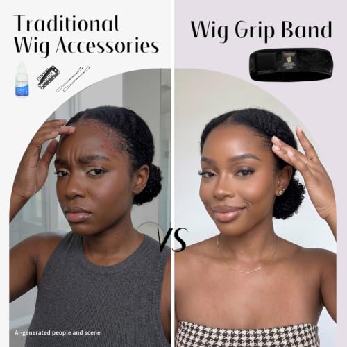 Dreamlover Wig Grip Band Non-Slip Headband for Wigs, 2 Pack