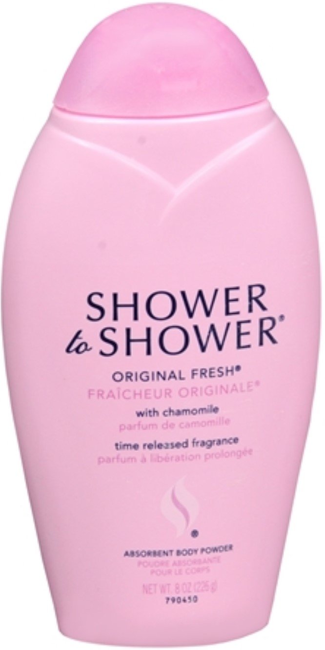 SHOWER TO SHOWER Body Powder Original Fresh 8 oz (Pack of 4)