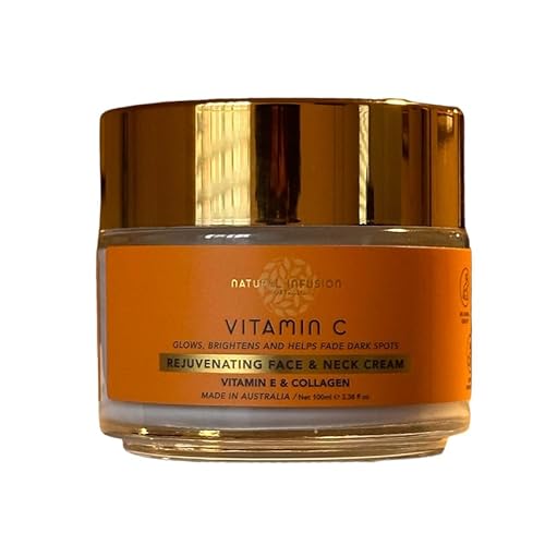 Vitamin C Rejuvenating Face & Neck Cream Glows, Brightens & helps Fade Dark Spots With Vitamin E & Collagen For Women & Men