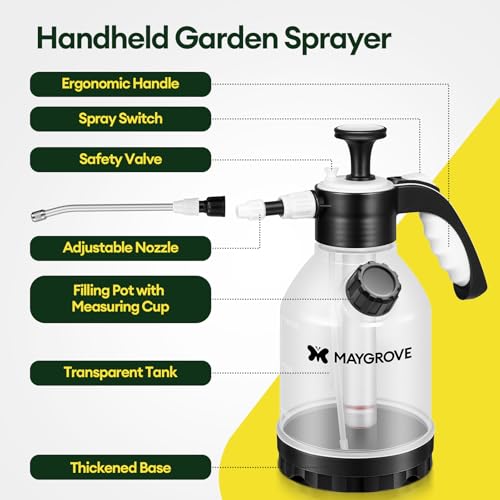 50oz Hand Pump Sprayer for Gardening, Cleaning & Household Use