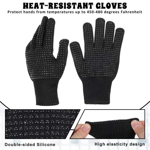 Heat Resistant Gloves for Hair Styling – 3 Pairs