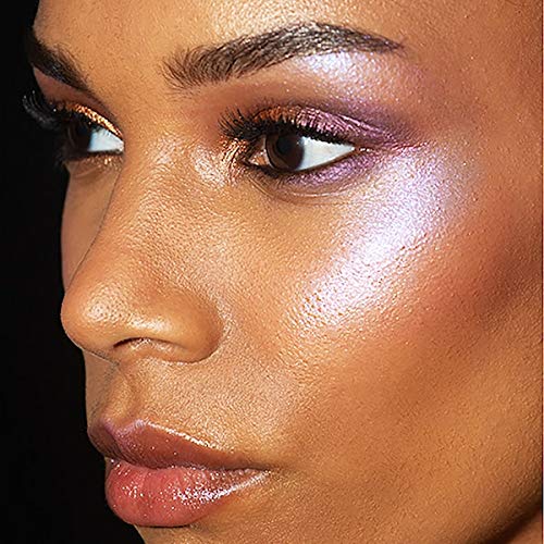 Kevyn Aucoin Glass Glow Face, Cosmic Flame: Multi-purpose universal dewy highlighter for face and body. Creates glowing youthful-looking hydrated skin with a glassy complexion. Makeup artist go to.