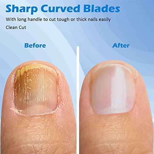 GLAMFIELDS 3pcs Nail Clippers Set, Black Stainless Steel Slanted Edge Nail Clipper & Fingernail & Thick Toenail Trimmer for Men and Women