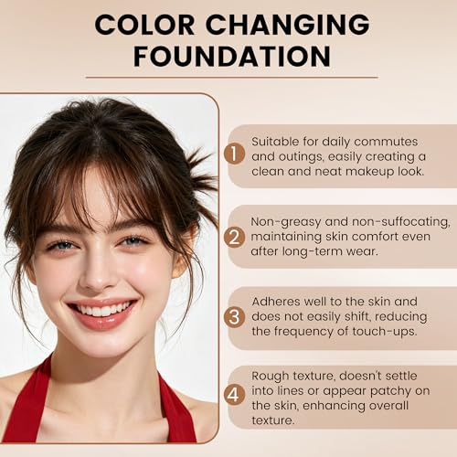 Color Changing Foundation - Skin Tone Adapting Liquid, 2 pcs