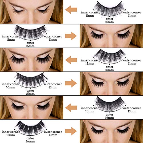 AROIC 30 Pairs False Eyelashes - 3D Volume Wispy Reusable Lashes