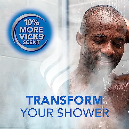 Vicks VapoShower Plus Shower Steamers - Eucalyptus & Menthol Tablets, 12 Count