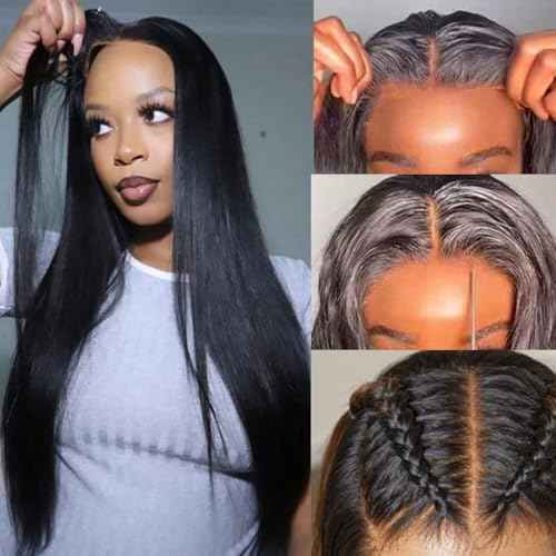 5x5 HD Lace Closure Straight Natural Color 100% Human Hair Pre-Plucked 0.10mm Ultra-thin Invisible Swiss Lace 14 Inch