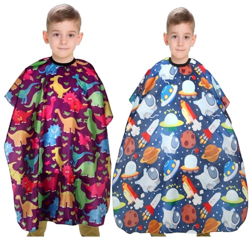 Kids Hair Cutting Cape 2-Pack | Barber Salon Apron