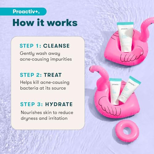 Proactiv+ 3-Step Acne Treatment Kit with Salicylic Acid & Benzoyl Peroxide
