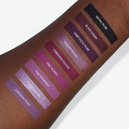 Aromi Bright Pink Matte Liquid Lipstick | Long-Lasting, Magenta Fuchsia Lip Color for Women, Blue Undertones, Vegan, Waterproof (Pink Peonies)