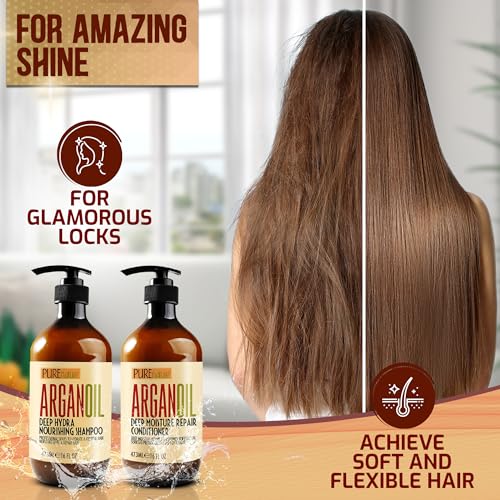 Argan Oil Shampoo & Conditioner Set - Sulfate Free