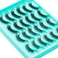 False Eyelashes Natural Lashes Wispy Lashes Strip Eyelashes Lash Extension Cat Eye Wispy Lashes?Easy Apply Cluster Lashes for Fluffy, Natural Look, 12 Pairs