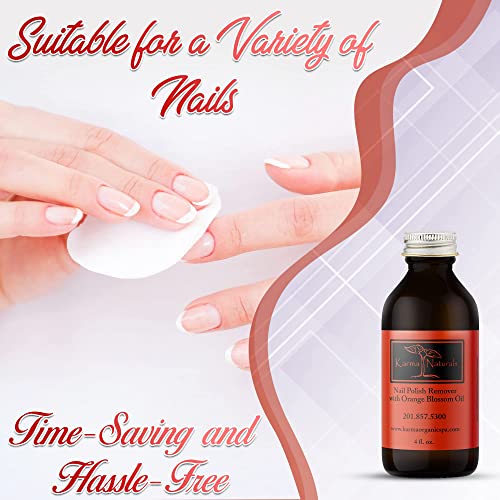 Karma Organic Nail Polish Remover & Top Coat Bundle ? Naturals Orange Blossom Nail Polish Remover (4FL-Oz) Halal Breathable Top Coat ANASTASIA (0.43FL-Oz)