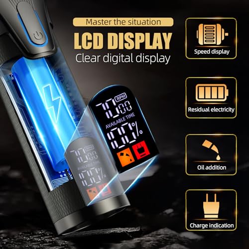 KIKIDO Professional Hair Clippers for Men,USB Rechargeable Hair Trimmer,Men's Grooming Kit for Hair, Face, Beard, for Barbers Shop & Home Use