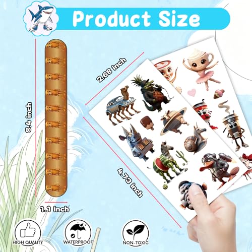 Italian Brainrot Slap Bracelets & Temporary Tattoos 84pc Set