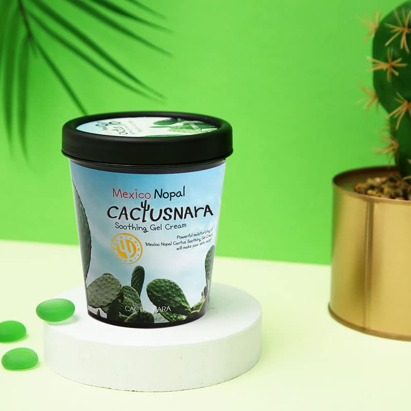 [CACTUSNARA] MEXICO NOPAL CACTUS SOOTHIG GEL CREAM Korean Skin Care Cactus Refresh Cream Made in KOREA