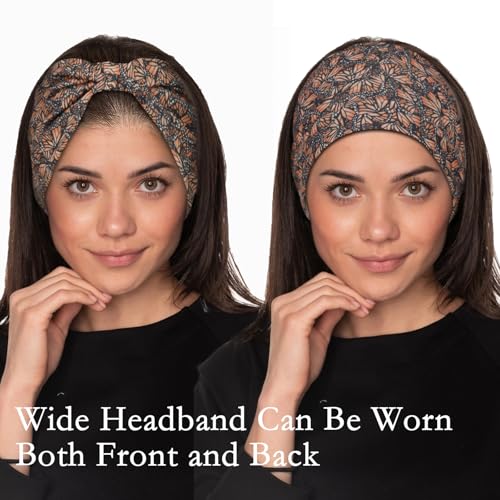 Cobahom Wide Headbands for Women (6-Pack) - Stretchy, Non-Slip