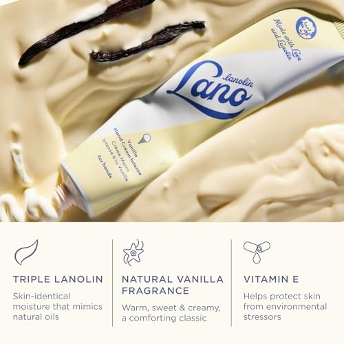 Lanolips Hand Cream with Lanolin, Shea Butter & Vitamin E 50ml